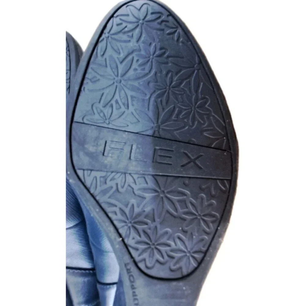 Life Stride Women's 11 Blue Wedge Vegan Leather Pumps New No Box No Tags
